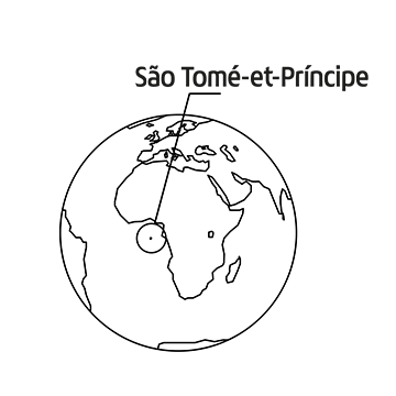 globe terrestre cart geographique sao tome et principe